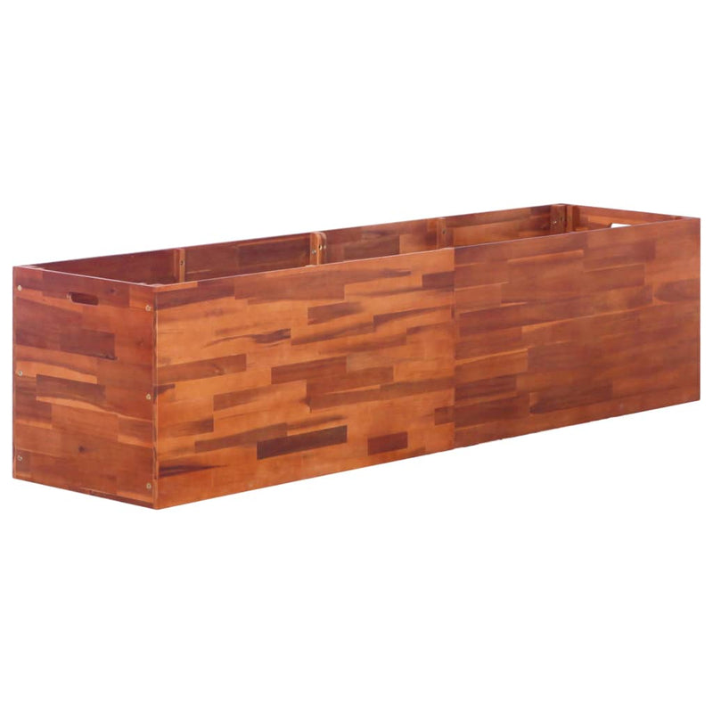 Garden Raised Bed Acacia Wood 200x50x50 cm Payday Deals