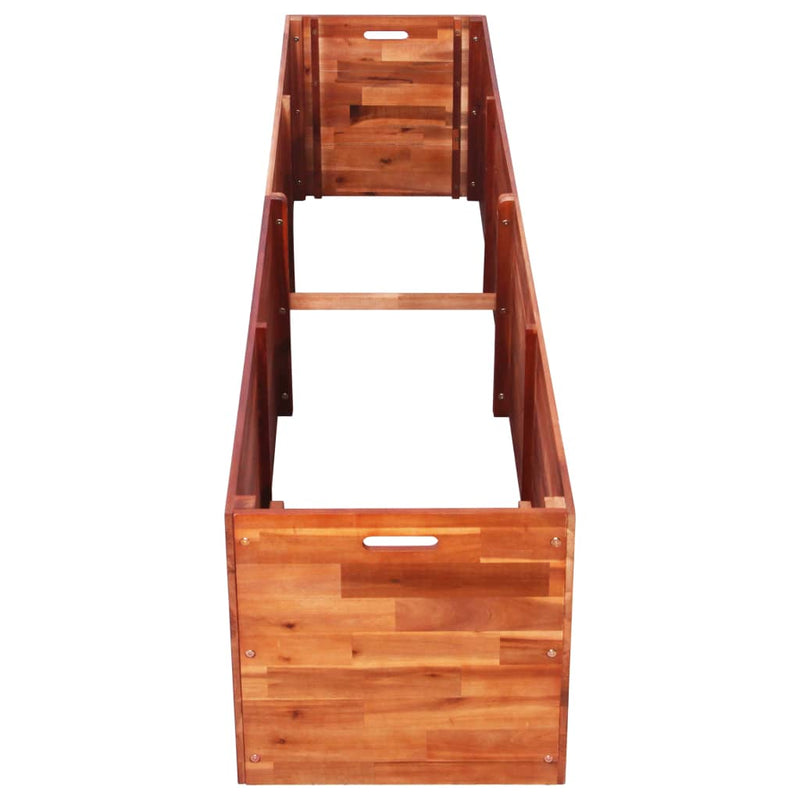 Garden Raised Bed Acacia Wood 200x50x50 cm Payday Deals