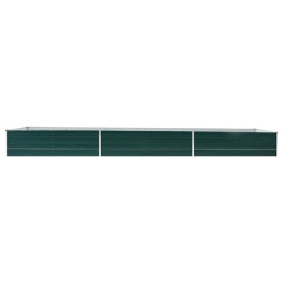 Garden Raised Bed Galvanised Steel 480x80x45 cm Green Payday Deals