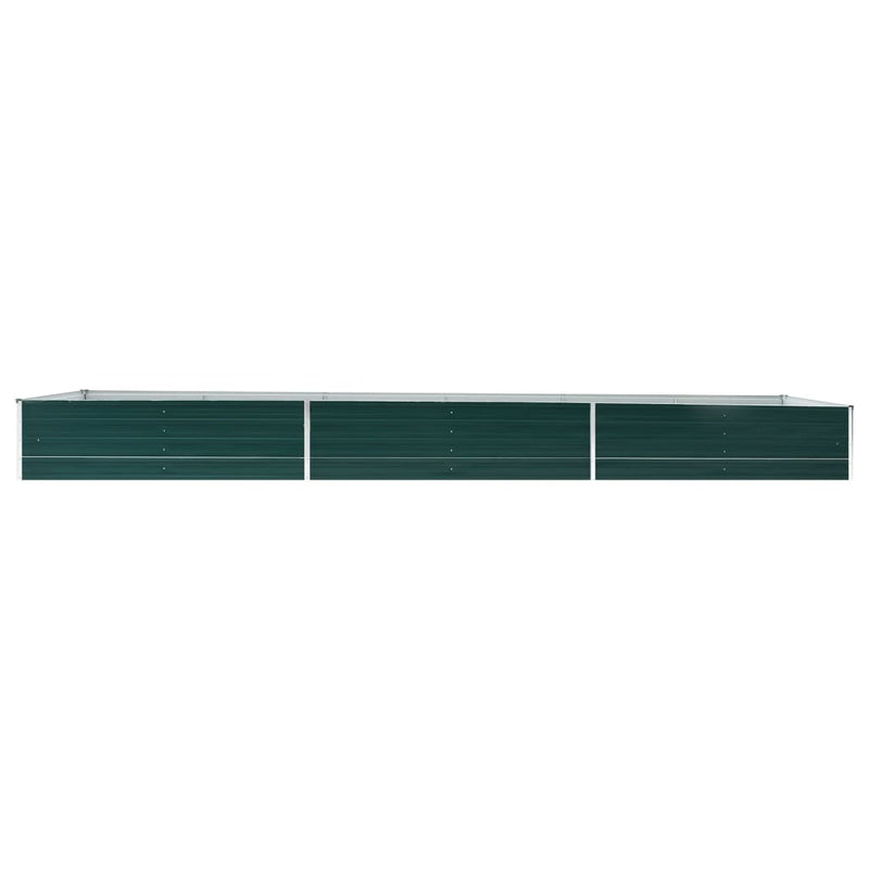 Garden Raised Bed Galvanised Steel 480x80x45 cm Green Payday Deals