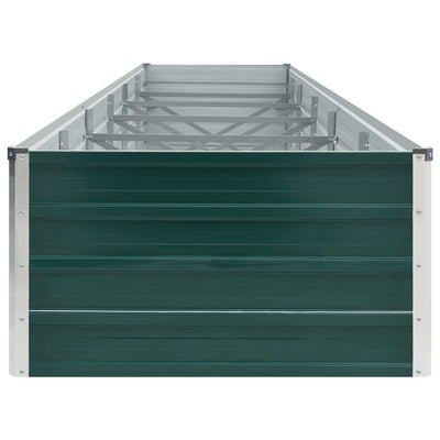 Garden Raised Bed Galvanised Steel 480x80x45 cm Green Payday Deals