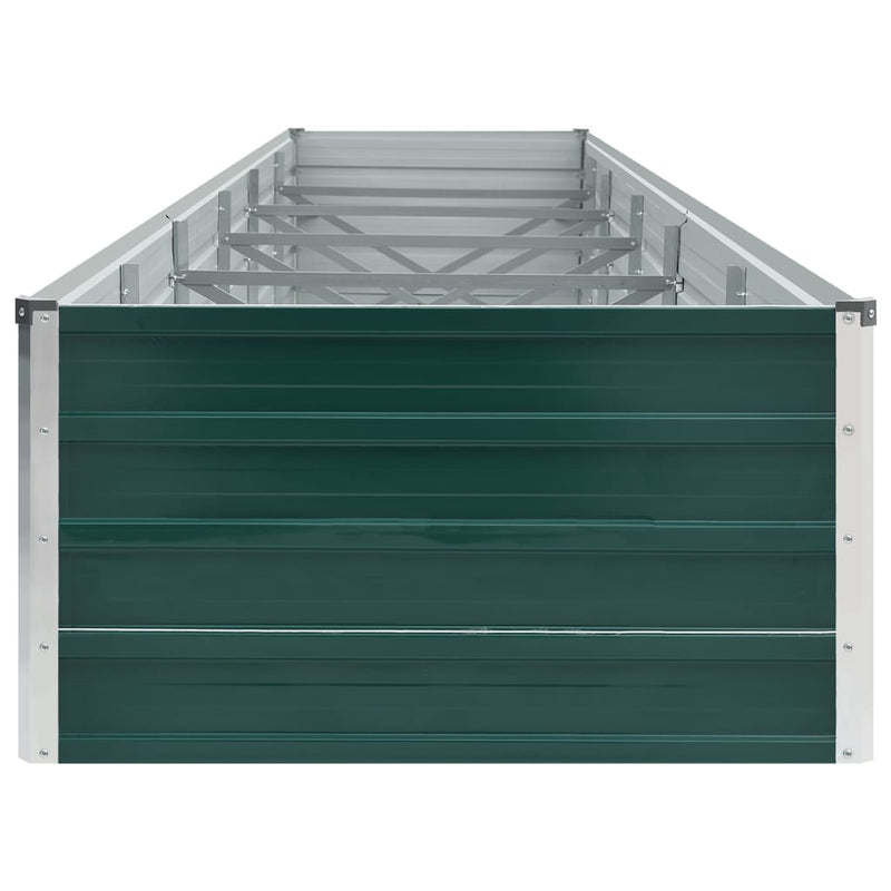 Garden Raised Bed Galvanised Steel 480x80x45 cm Green Payday Deals
