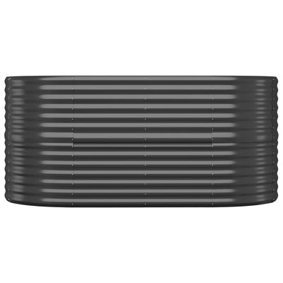Garden Raised Bed Powder-Coated Steel 152x80x68 cm Anthracite Payday Deals