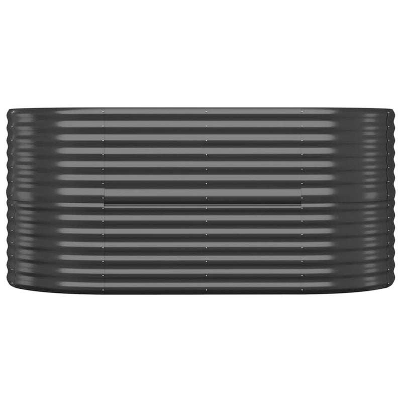 Garden Raised Bed Powder-Coated Steel 152x80x68 cm Anthracite Payday Deals