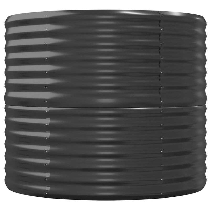 Garden Raised Bed Powder-Coated Steel 152x80x68 cm Anthracite Payday Deals