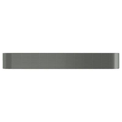 Garden Raised Bed Powder-Coated Steel 507x100x68 cm Grey Payday Deals