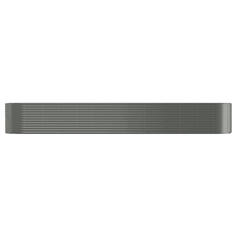 Garden Raised Bed Powder-Coated Steel 507x100x68 cm Grey Payday Deals