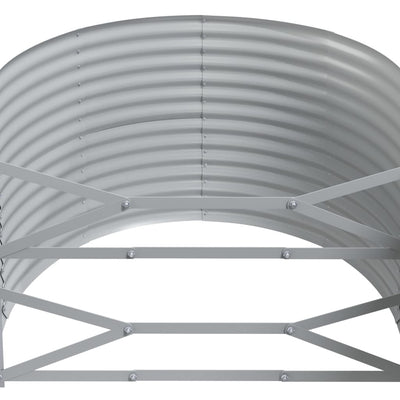 Garden Raised Bed Powder-Coated Steel 507x100x68 cm Grey Payday Deals