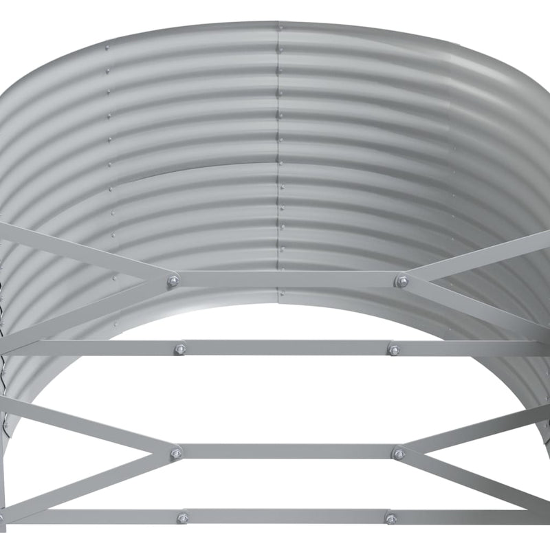 Garden Raised Bed Powder-Coated Steel 507x100x68 cm Grey Payday Deals