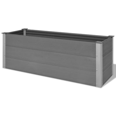 Garden Raised Bed WPC 150x50x54 cm Grey Payday Deals