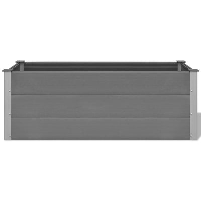 Garden Raised Bed WPC 150x50x54 cm Grey Payday Deals