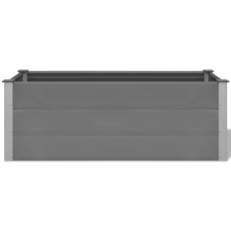 Garden Raised Bed WPC 150x50x54 cm Grey Payday Deals