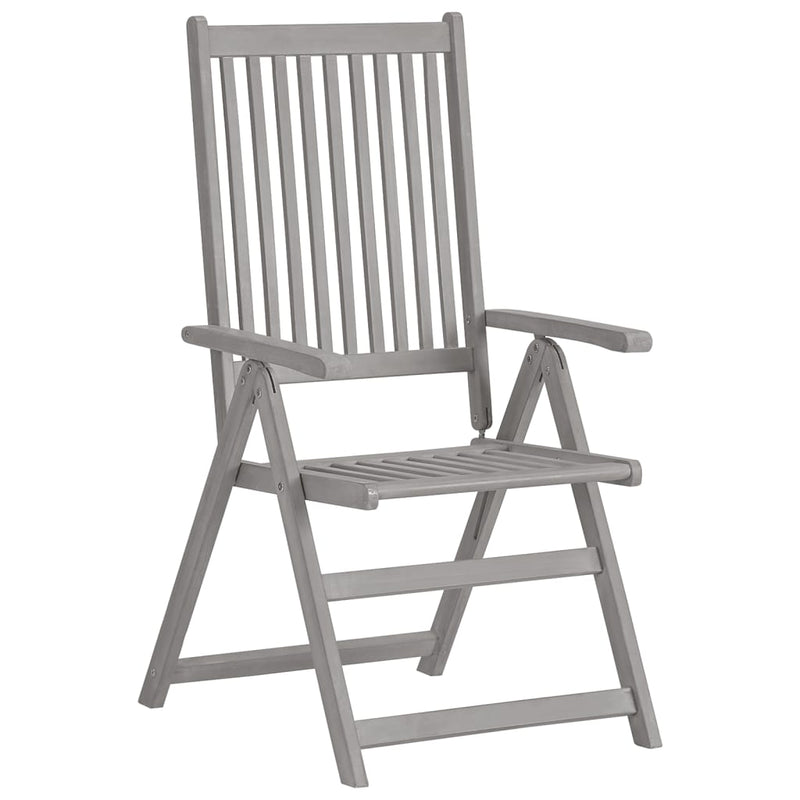 Garden Reclining Chairs 2 pcs with Cushions Solid Wood Acacia Payday Deals