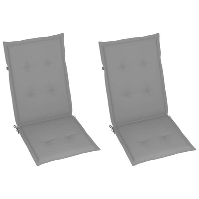 Garden Reclining Chairs 2 pcs with Cushions Solid Wood Acacia Payday Deals