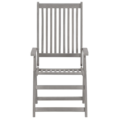 Garden Reclining Chairs 3 pcs with Cushions Solid Acacia Wood Payday Deals