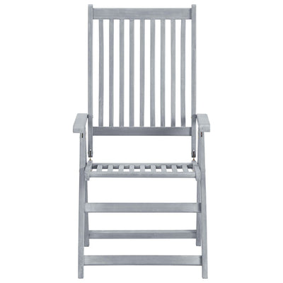 Garden Reclining Chairs 6 pcs with Cushions Solid Acacia Wood Payday Deals
