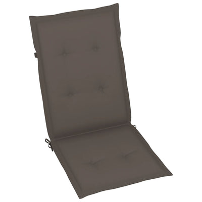 Garden Reclining Chairs with Cushions 8 pcs Grey Solid Wood Acacia Payday Deals