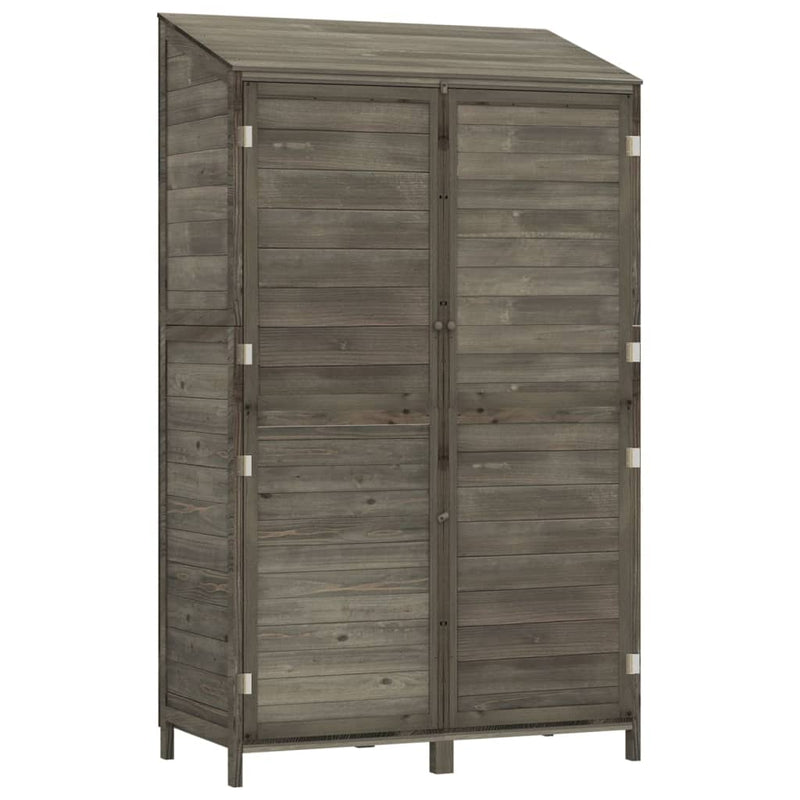 Garden Shed Anthracite 102x52x174.5 cm Solid Wood Fir Payday Deals