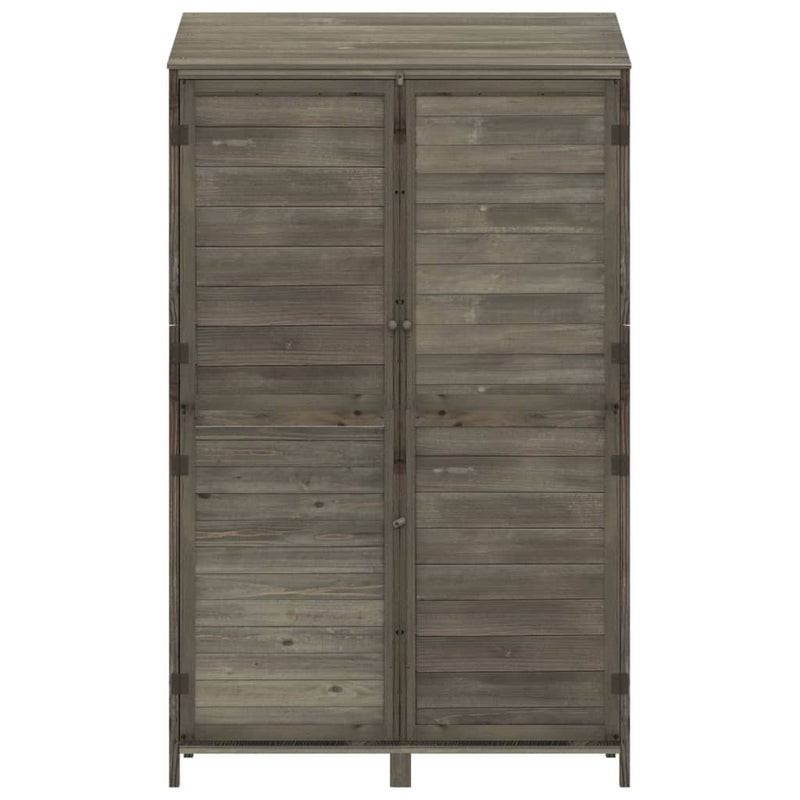Garden Shed Anthracite 102x52x174.5 cm Solid Wood Fir Payday Deals