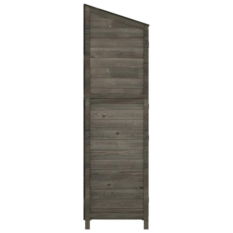 Garden Shed Anthracite 102x52x174.5 cm Solid Wood Fir Payday Deals
