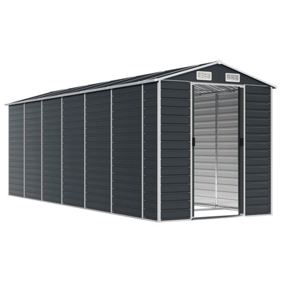 Garden Shed Anthracite 191x555x198 cm Galvanised Steel Payday Deals