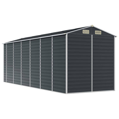 Garden Shed Anthracite 191x555x198 cm Galvanised Steel Payday Deals