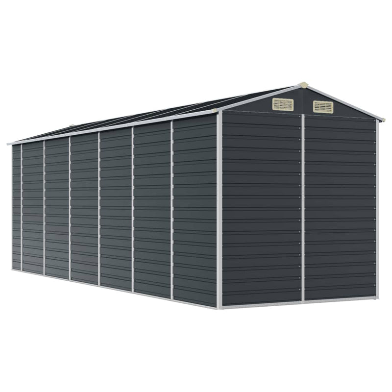 Garden Shed Anthracite 191x555x198 cm Galvanised Steel Payday Deals