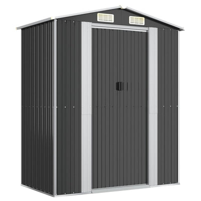 Garden Shed Anthracite 192x108x223 cm Galvanised Steel Payday Deals
