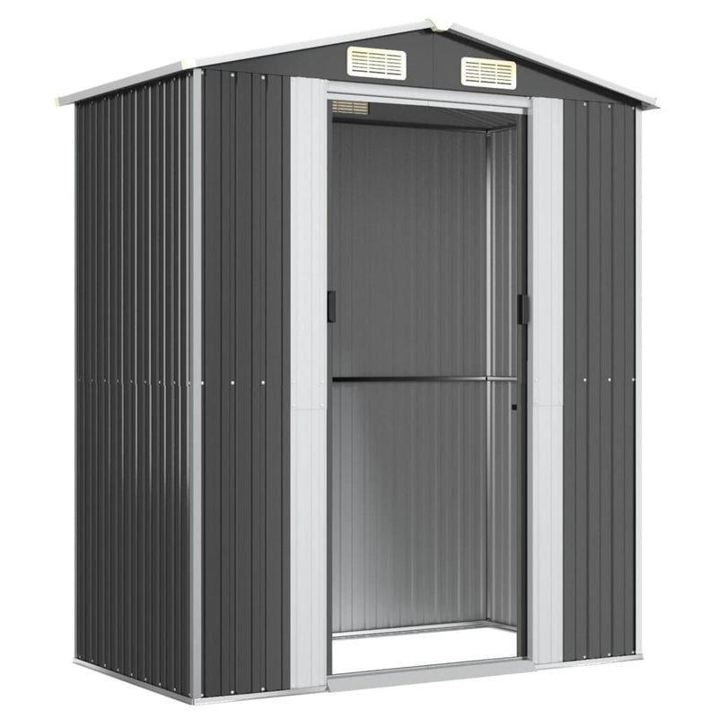 Garden Shed Anthracite 192x108x223 cm Galvanised Steel Payday Deals