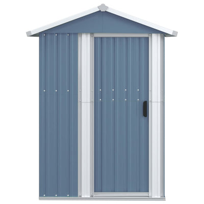 Garden Shed Grey 126x97.5x177 cm Galvanised Steel Payday Deals