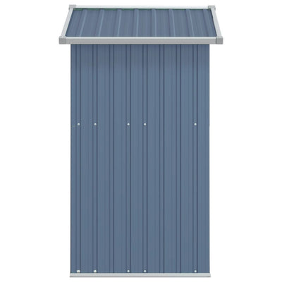 Garden Shed Grey 126x97.5x177 cm Galvanised Steel Payday Deals