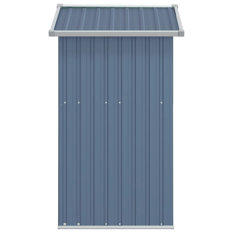 Garden Shed Grey 126x97.5x177 cm Galvanised Steel Payday Deals
