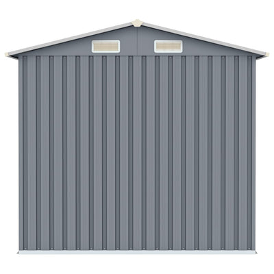 Garden Shed Grey 205x129x183 cm Galvanised Steel Payday Deals