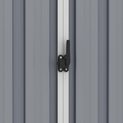 Garden Shed Grey 205x129x183 cm Galvanised Steel Payday Deals
