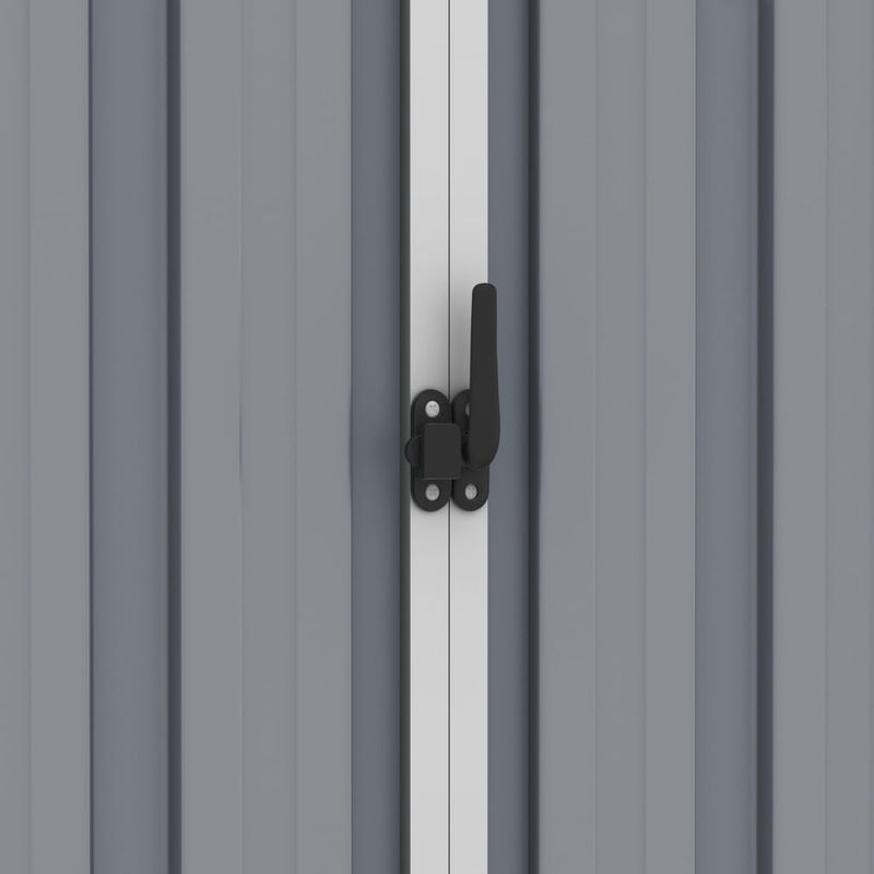 Garden Shed Grey 205x129x183 cm Galvanised Steel Payday Deals
