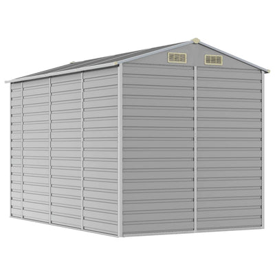 Garden Shed Light Grey 191x300x198 cm Galvanised Steel Payday Deals