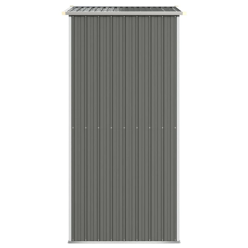 Garden Shed Light Grey 192x108x223 cm Galvanised Steel Payday Deals