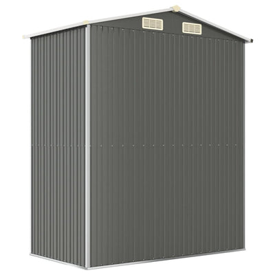 Garden Shed Light Grey 192x108x223 cm Galvanised Steel Payday Deals