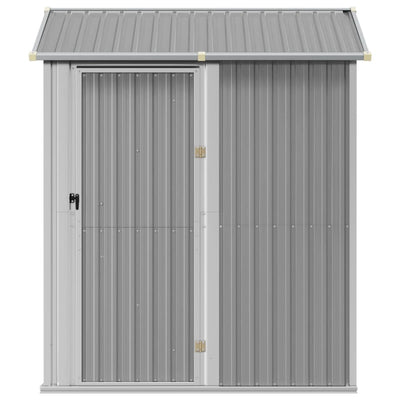 Garden Shed Light Grey 192x152.5x237 cm Galvanised Steel Payday Deals