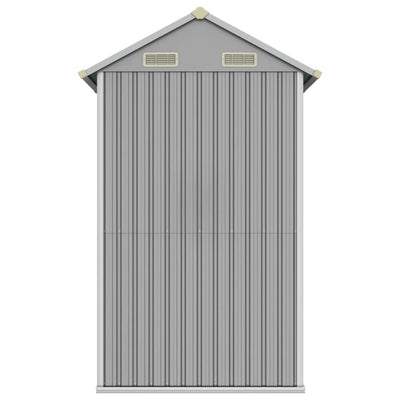 Garden Shed Light Grey 192x152.5x237 cm Galvanised Steel Payday Deals