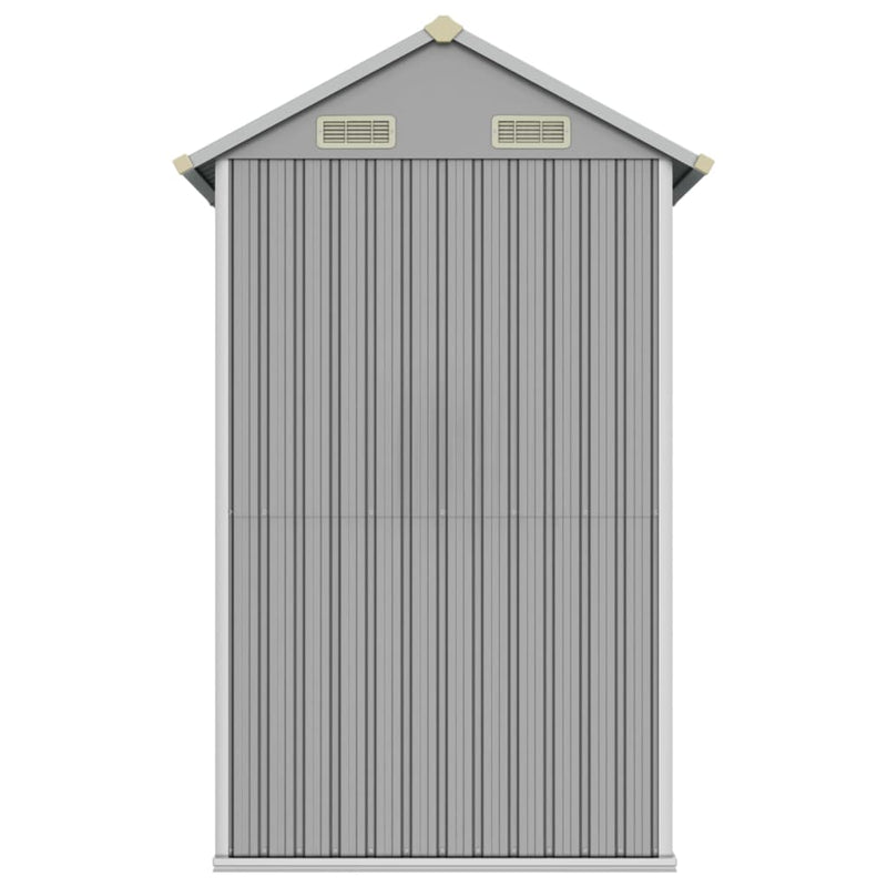 Garden Shed Light Grey 192x152.5x237 cm Galvanised Steel Payday Deals