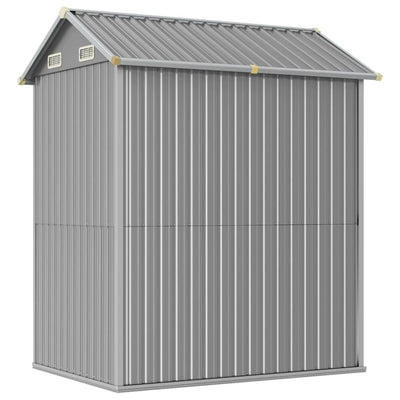 Garden Shed Light Grey 192x152.5x237 cm Galvanised Steel Payday Deals