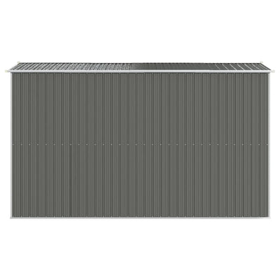 Garden Shed Light Grey 192x357x223 cm Galvanised Steel Payday Deals