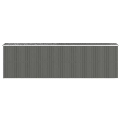 Garden Shed Light Grey 192x689x223 cm Galvanised Steel Payday Deals