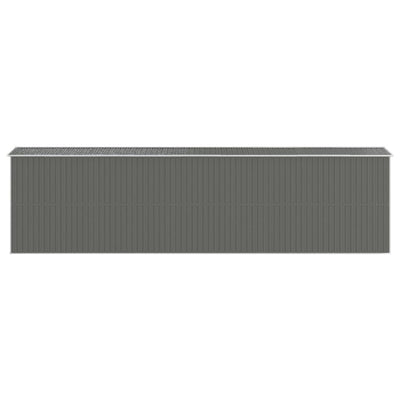 Garden Shed Light Grey 192x772x223 cm Galvanised Steel Payday Deals