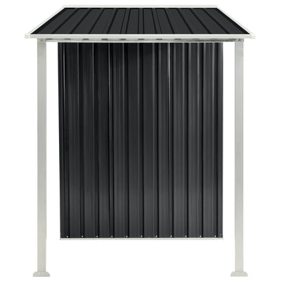 Garden Shed with Sliding Doors Anthracite 386x131x178 cm Steel Payday Deals