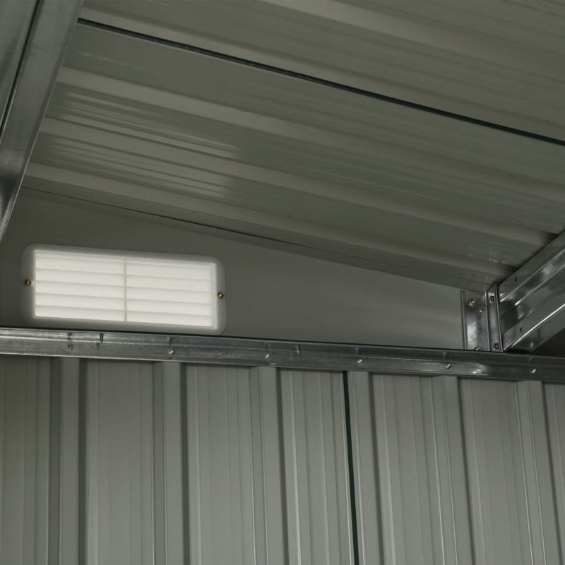Garden Shed with Sliding Doors Anthracite 386x131x178 cm Steel Payday Deals