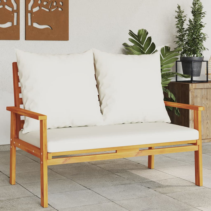 Garden Sofa Bench 120 cm with Cushion Solid Wood Acacia Payday Deals