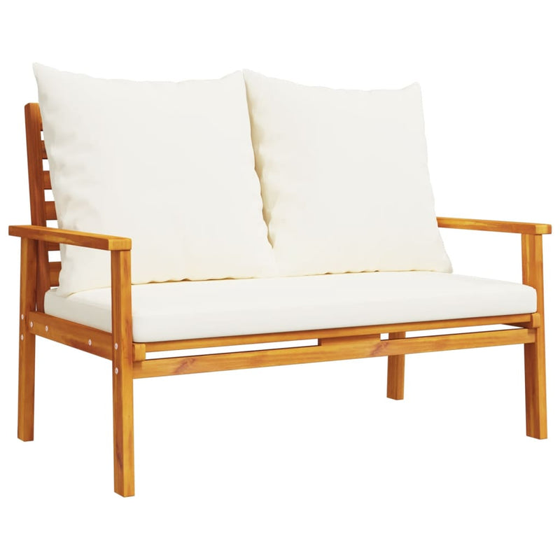 Garden Sofa Bench 120 cm with Cushion Solid Wood Acacia Payday Deals