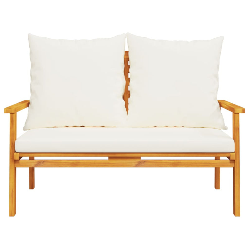 Garden Sofa Bench 120 cm with Cushion Solid Wood Acacia Payday Deals